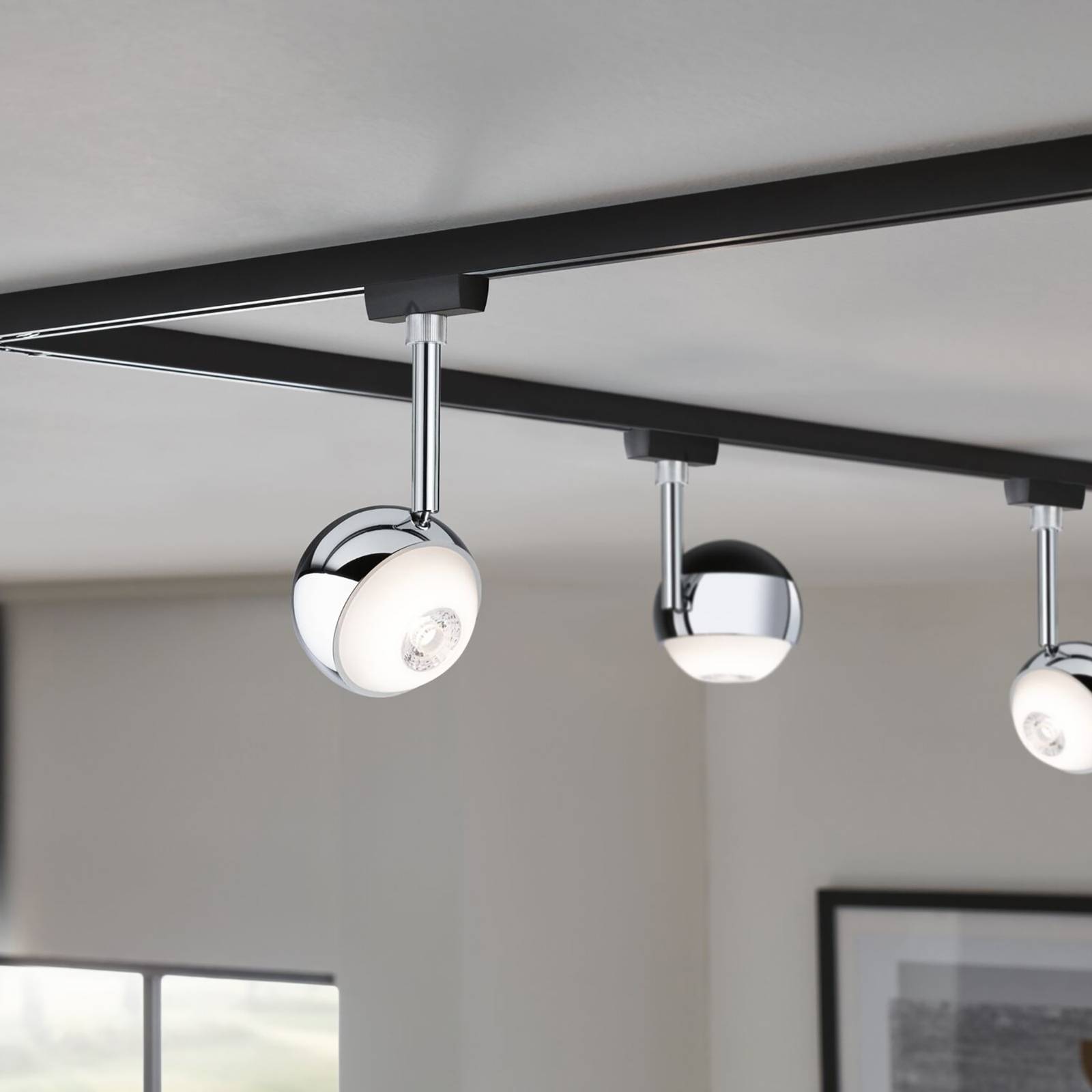 Paulmann URail Capsule II 2 700 K čierna/chróm Paulmann URail Capsule II 2 700 K čierna/chróm