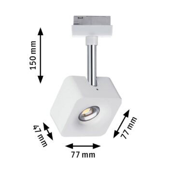 Paulmann URail Cube LED stmievateľné 2 700K biela