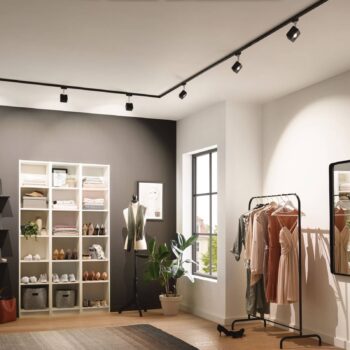 Paulmann URail L-konektor pevný čierny matný