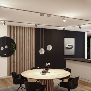 Paulmann URail-Pendel Alejandro chróm 4.000 K 3-stupňové stmievateľné