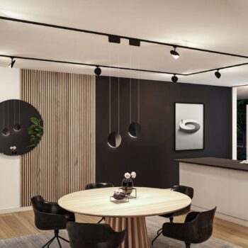 Paulmann URail-Pendel Alejandro čierny 4.000 K 3-stupňové stmievateľné