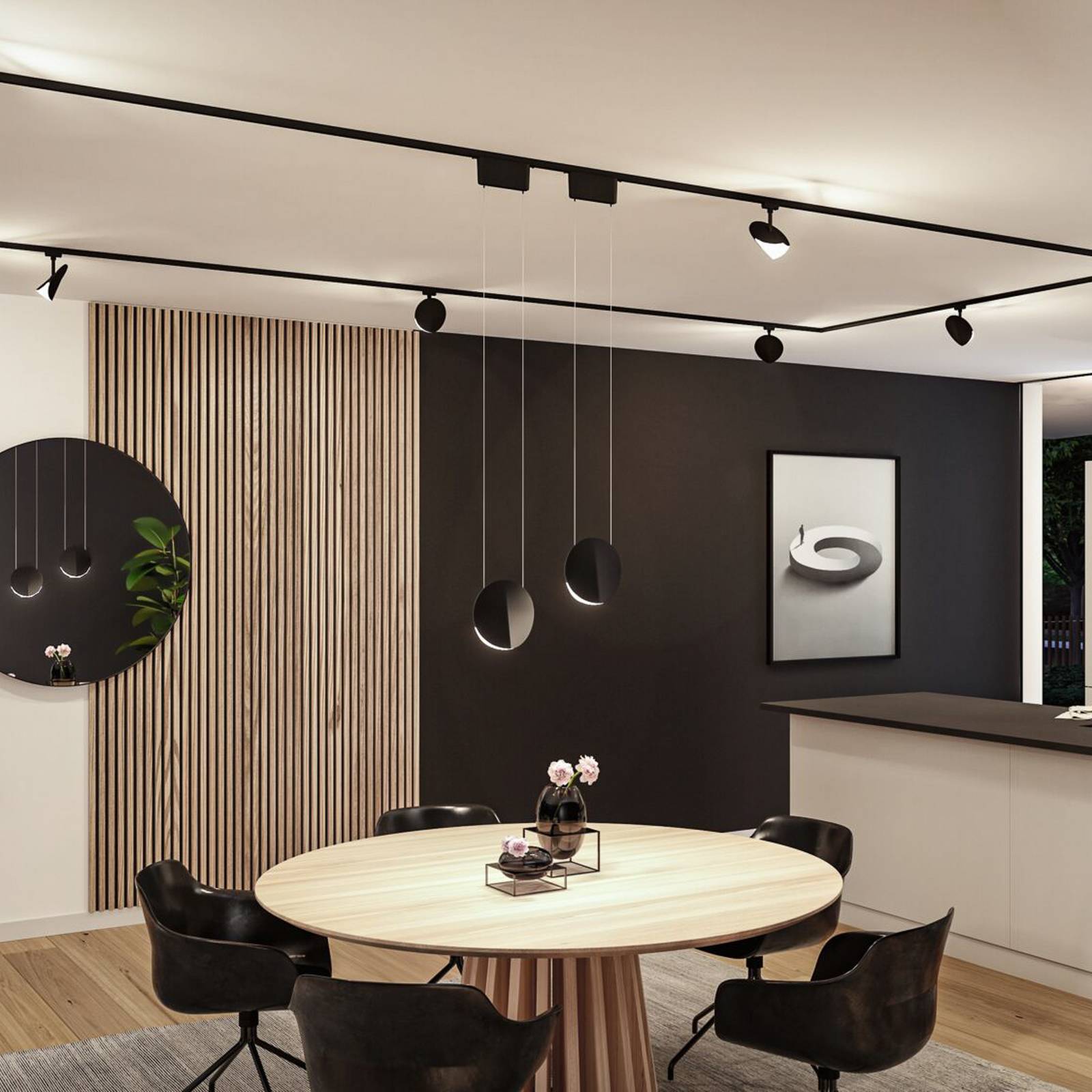 Paulmann URail-Pendel Alejandro čierny 4.000 K 3-stupňové stmievateľné Paulmann URail-Pendel Alejandro čierny 4.000 K 3-stupňové stmievateľné