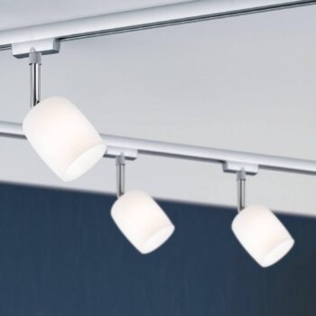 Paulmann URail Spot Blossom chróm matný sklo satin