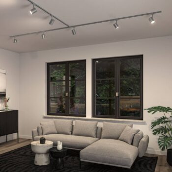 Paulmann URail-koľajnicový bodový svietidlo Luxe, chróm matný, GU10