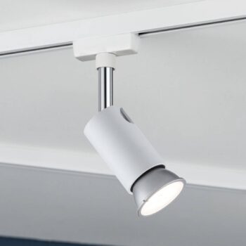 Paulmann URail-koľajnicový bodový svietidlo Pure I, biela matná, GU10, kov