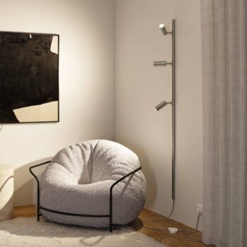 Paulmann URail napájací kábel/vypínač, chróm matný, 2,4 m