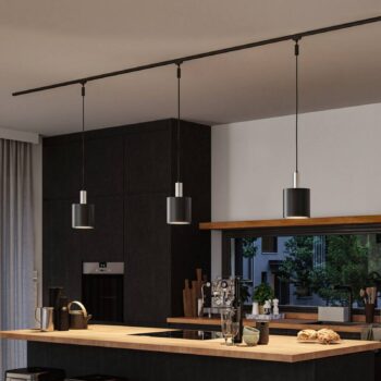 Paulmann URail tienidlo na lampu Tallis 2Easy, čierne matné