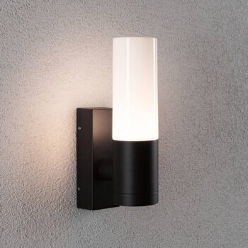 Paulmann Vonkajšie nástenné svietidlo Tralia, antracitová farba, výška 25 cm