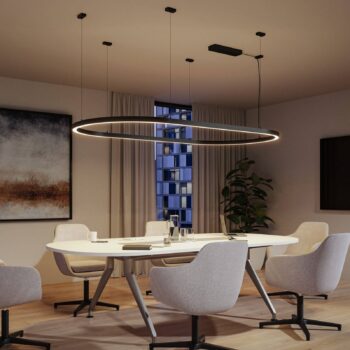 Paulmann kryt Linion, čierny, dĺžka 100 cm, plast