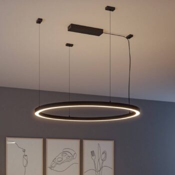 Paulmann kryt Linion, čierny, ohyb 90°, plast