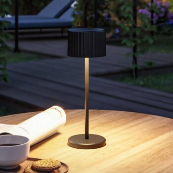 Paulmann stolová LED lampa Else, čierna, IP44 stmievateľné