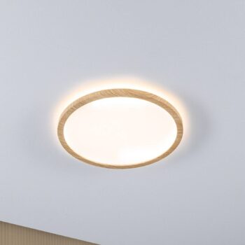Paulmann stropné LED svetlo Atria Shine Ø29cm dub IP44 3.000K