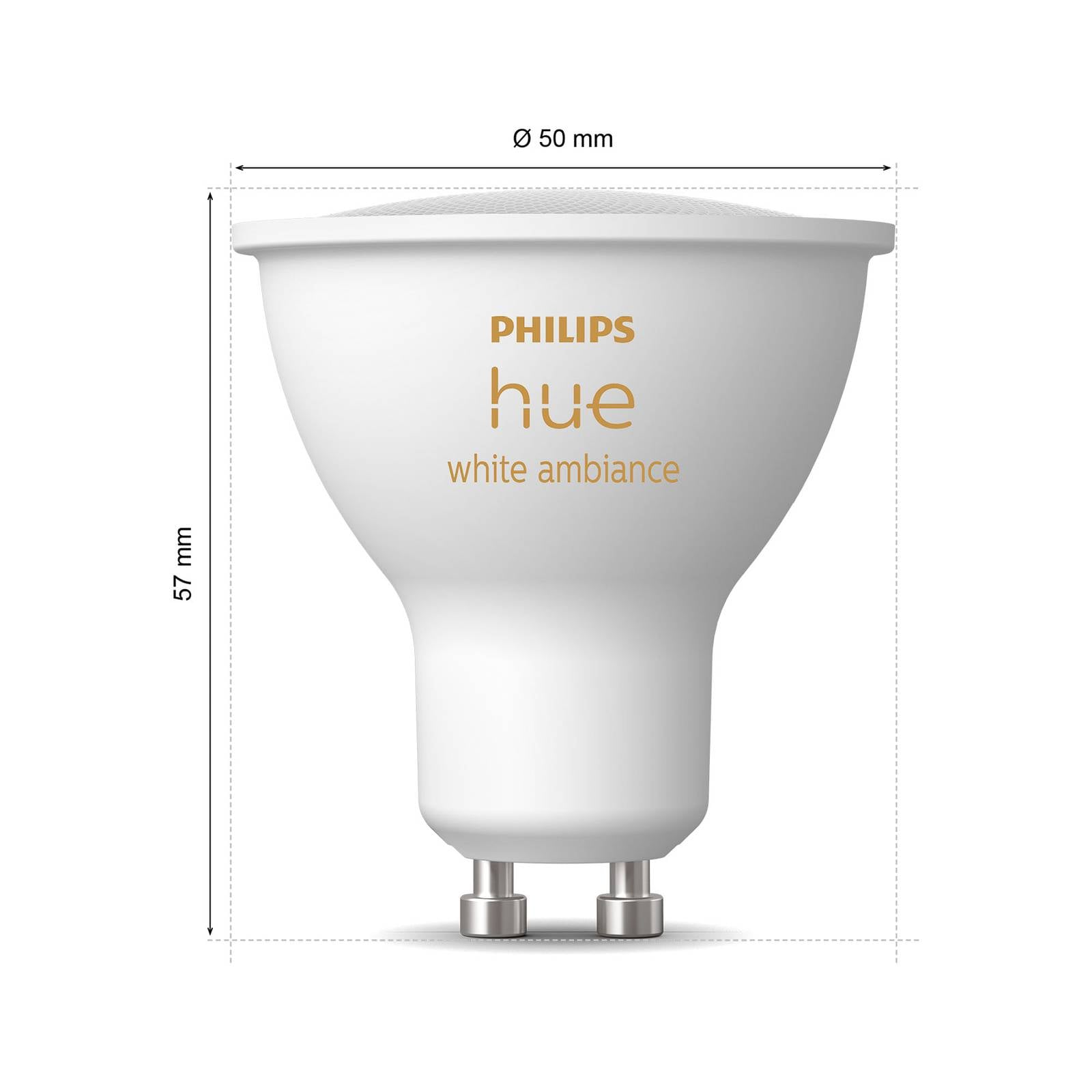 Philips Hue White Ambiance LED reflektor GU10 4,2 W Philips Hue White Ambiance LED reflektor GU10 4,2 W