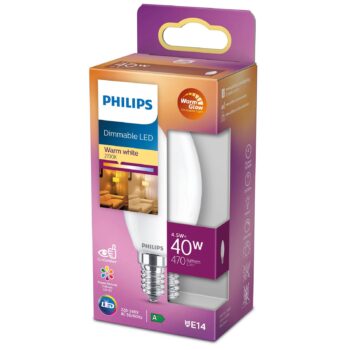 Philips LED Classic WarmGlow E14 B35 3,4 W matná