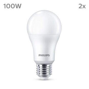 Philips LED E27 13W 1 521lm 2 700 K matná 2 ks
