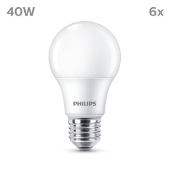 Philips LED E27 4,9W 470lm 2 700 K matná 6 ks