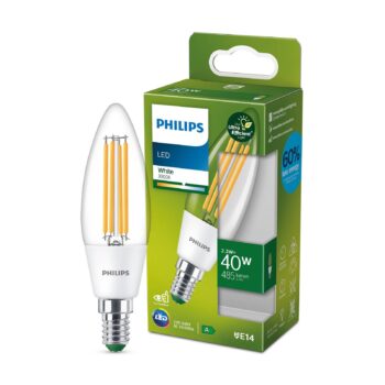 Philips LED žiarovka E14 2,3W 485lm číra 3 000K