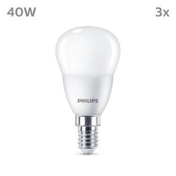 Philips LED žiarovka E14 4,9W 470m 2700K matná 3ks