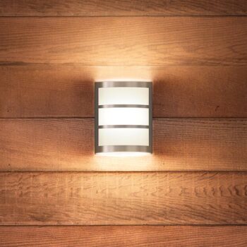 Philips Python LED vonkajšie nástenné svietidlo z nehrdzavejúcej ocele