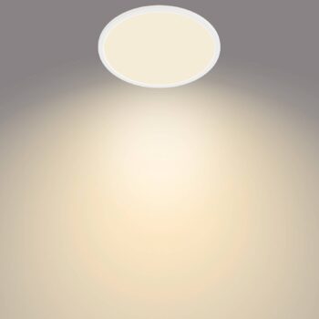 Philips SuperSlim LED IP44 2 700 K Ø 29,5 cm biela