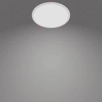 Philips SuperSlim LED IP44 Ø 24,5 cm 4 000 K biela