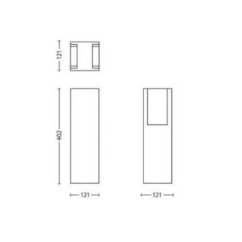 Philips myGarden Bridge svietidlo E27 antracitová