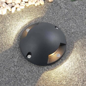 Podlahové reflektory Lindby Huban LED, dvojlampový