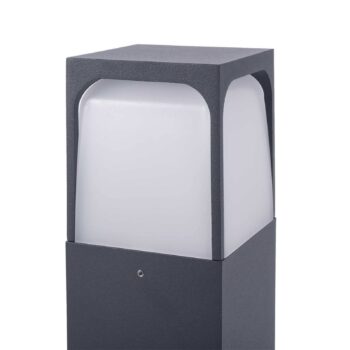 Podstavná lampa Forlight Veta, výška 50 cm, čierna, hliník