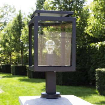 Podstavné svetlo de Vecht, čierne, IP44