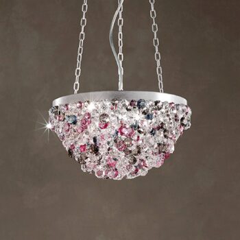 Polguľovitá závesná Lampa Rosemery