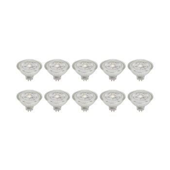 Prios LED reflektor GU5.3 4,3W 345lm 36° číry 840 sada 10 ks