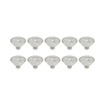 Prios LED reflektor GU5.3 4,9W 500lm 36° číry 830 sada 10 ks