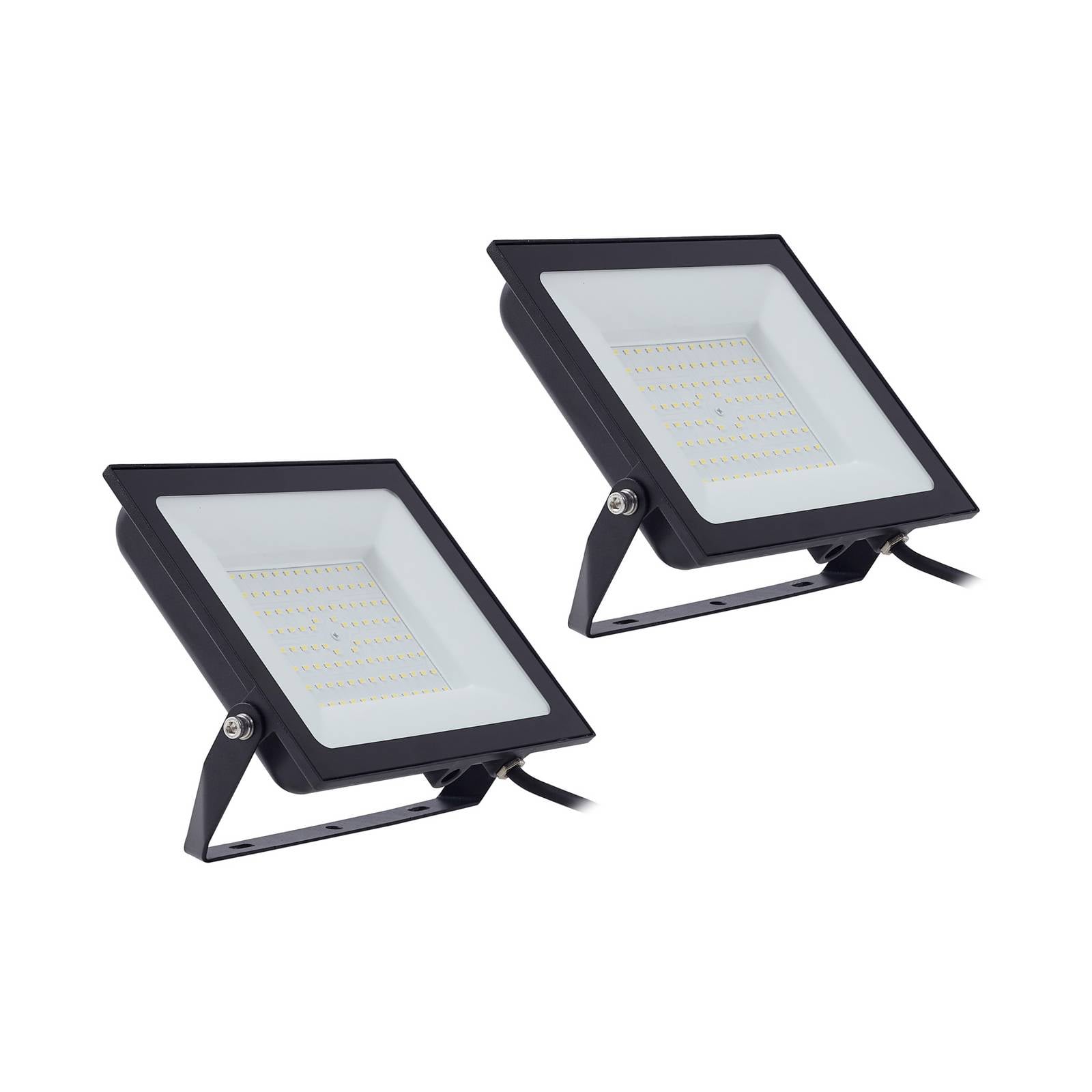 Prios LED reflektor vonkajší Maikel, 100 W, kov, sada 2 ks Prios LED reflektor vonkajší Maikel, 100 W, kov, sada 2 ks