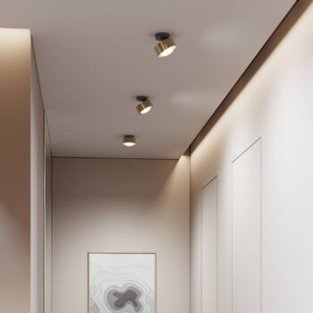 Puk! 120 Move LED svetlá matná mosadz/čierna