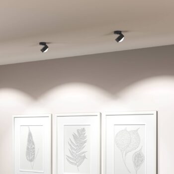 Puk! 80 Move LED svetlá matná antracitová/chróm