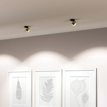 Puk! 80 Move LED svetlá matná mosadz/čierna