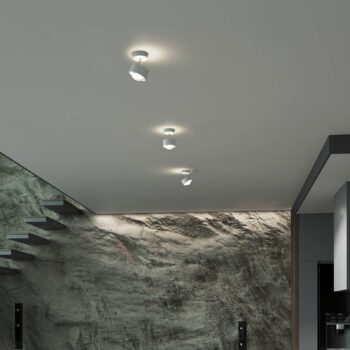 Puk! 80 Turn up/downlight matná biela/chróm