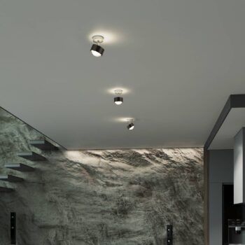 Puk! 80 Turn up/downlight matná hnedá/chróm