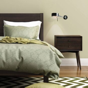 Puk Hotelové svetlo na čítanie, 28 cm, matný chróm, G9