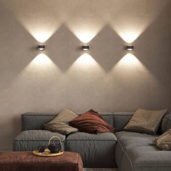 Puk Maxx Wall, LED, číre šošovky, antracitový mat