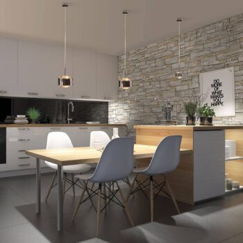 Puk Meg Maxx Drop Solo závesné svietidlo, chróm, G9