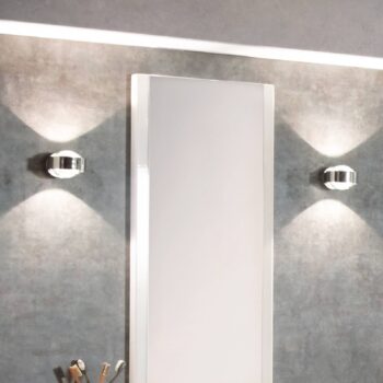 Puk Mini nástenné LED 2x8W šošovky číre, chróm