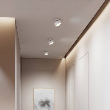 Reflektor Puk Maxx Move G9, číra šošovka, biely matný/chrómový