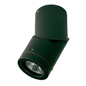 Reflektor Soleo, čierny, IP44, otočný, hliník