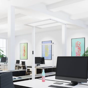 Regent Lighting Lightpad, LED 2pl stred strieborná