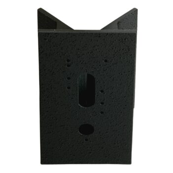 Rohový držiak pre vonkajšie svietidlá čierny