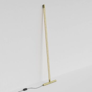 Rotaliana Squiggle F1 stojaca LED lampa zlatá