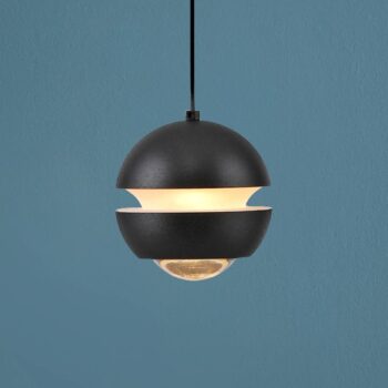 SCHÖNER WOHNEN LED závesné svietidlo Lini, čierne, 1-pl., 3 000 K