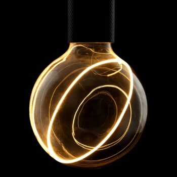 SEGULA LED Illusion G125 E27 5W Diagonal číry/dymový