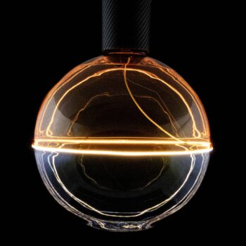 SEGULA LED guľa Illusion, E27 G190 modrá/jantárová 6W 1900K stmievanie